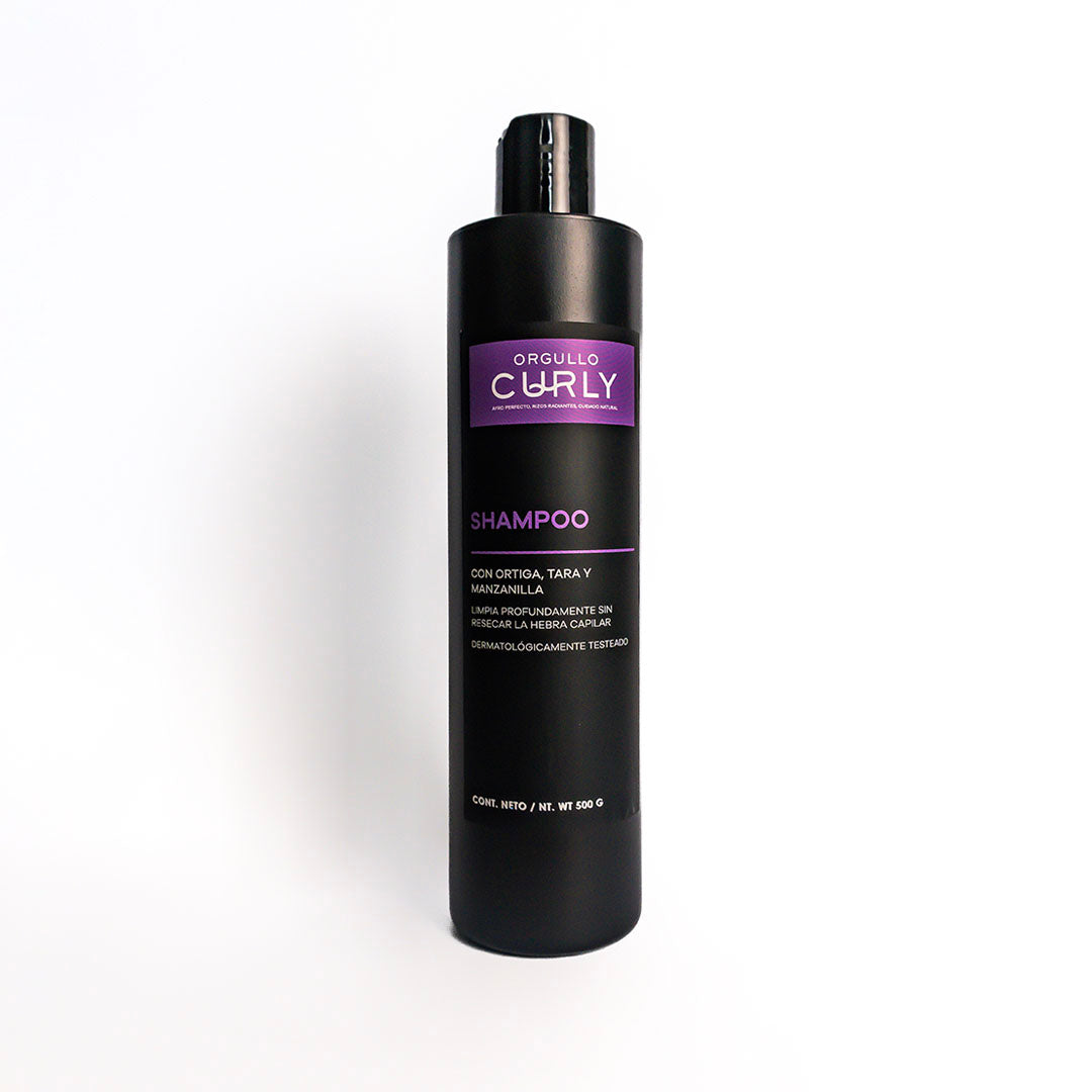 Orgullo Curly Shampoo con Extracto de Tara, Ortiga y Manzanilla
